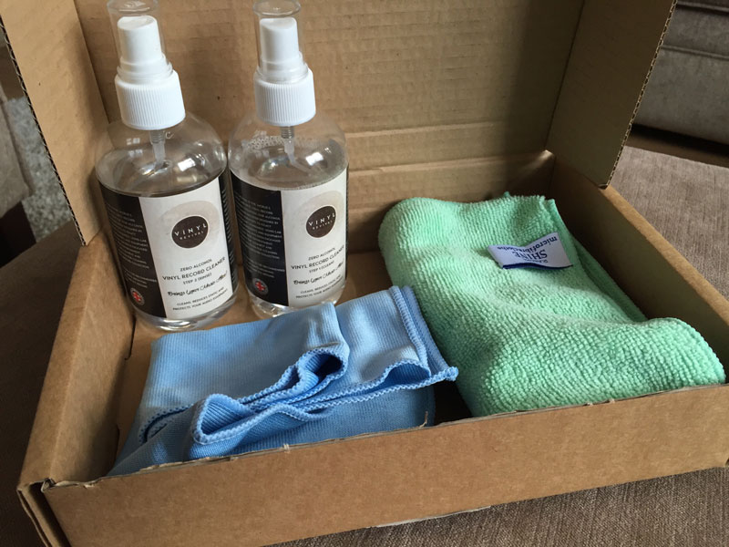 Record cleaning solution and the microfiber cloths